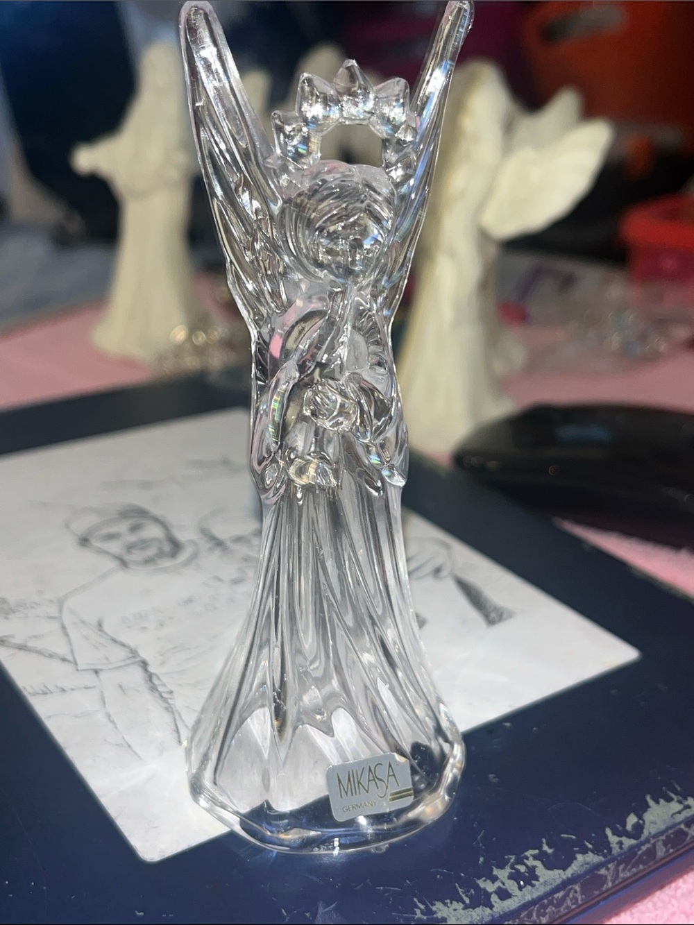 Mikasa Clear Crystal Angel Figurine